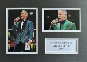 BRUCE BUFFER HAND SIGNED PHOTO IN A4 UFC MOUNT DISPLAY + PROOF - Picture 1 of 1