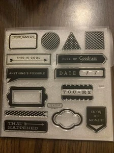 Just Sayin' S1505 Close To My Heart shapes Stamp/Dimensional elements Bundle - Picture 1 of 4