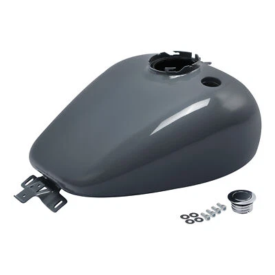 Tanque de combustible de gasolina de 6 galones apto para Harley CVO Touring Road Glide 2008-up 09 Gunship gris Foto 1 de 4