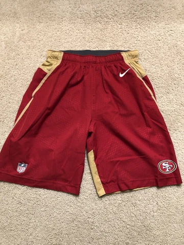 San Francisco 49ers Nike NFL On Field Apparel Athletic Shorts Men's size Large Cover
