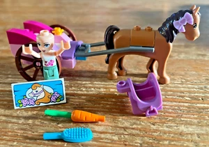 LEGO Friends Pferd mit Karren Stephanies Kutsche Teilset Sattelzubehör - Bild 1 von 7