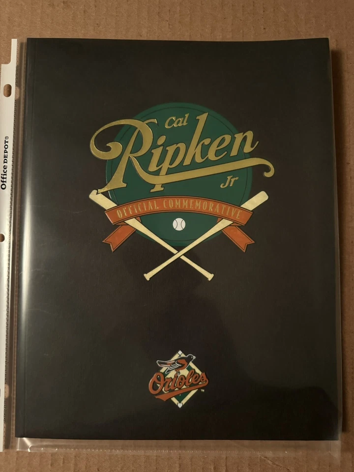 1995 Cal Ripken Jr. Official Commemorative Baltimore Orioles Book Magazine - Image 1 of 2