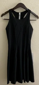 LULULEMON Court Crush Dress Tennis Dress A-line Skirt Black Size 10 NWT - Bild 1 von 7