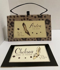 2004 EMILY ADAMS SHOES OF FASHION NOTE CARDS IN CARDBOARD PURSE CARRYING CASE - Picture 1 of 1