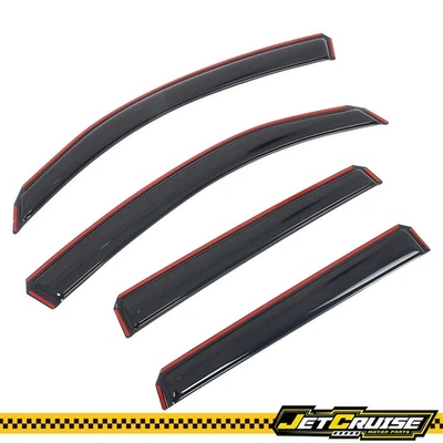 Fits 14-18 Subaru Forester In Channel Window Visors Rain Sun Guard Deflectors Foto 1 de 4