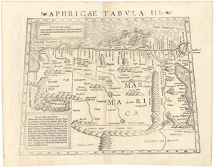Sebastian Munster 1543 Map of North Africa / Egypt, Aphricae Tabula III. - Picture 1 of 1