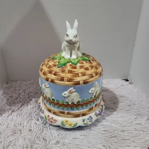 Vintage raro House of Hatten Peggy Fairfax Herrick Bunny Cheese Dome vedi foto/leggi - Foto 1 di 11