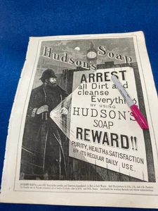 MET POLICE COP 1888 LARGE  ORIGINAL ADVERT TO MOUNT FRAME GIFT POTENTIAL 30/39cm - Picture 1 of 10