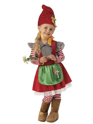 Disfraz de gnomo de jardín niña - talla pequeña (4-6) Foto 1 de 2