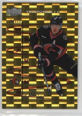 2024-25 Skybox Metal Universe Weaving Gold /10 Tim Stutzle #27 - Image 1 of 2