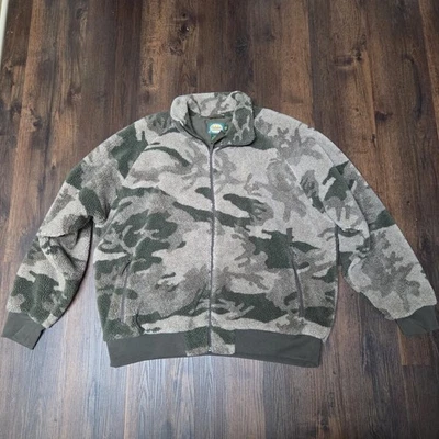Cabela's Berber Fleece Camo Jacket Men's Size 2XL Full Zip - Image 1 of 4