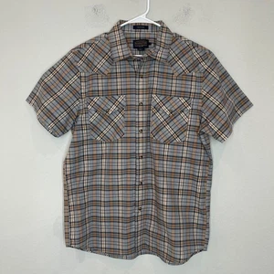 Pendleton Hemd Herren L Pearl Snap Kurzarm kariert Western Freizeit Frontier - Bild 1 von 11