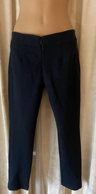 Pantalón Worth para mujer ponte pesado tejido elástico azul marino profundo pantalones de uso diario talla 4 Foto 1 de 4
