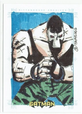 Batman Archives Rittenhouse 2008 boceto de artista Sketchafex 1/1 Tamura Foto 1 de 4