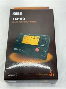Korg TM-60 Combo Tuner Metronom Timer muzyczny Czarny z wbudowanym stojakiem Nowy w pudełku - Zdjęcie 1 z 5