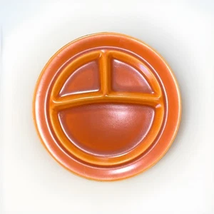 Metlox California Pottery Orange Rust Grill Plate 10 1/2" - Picture 1 of 6