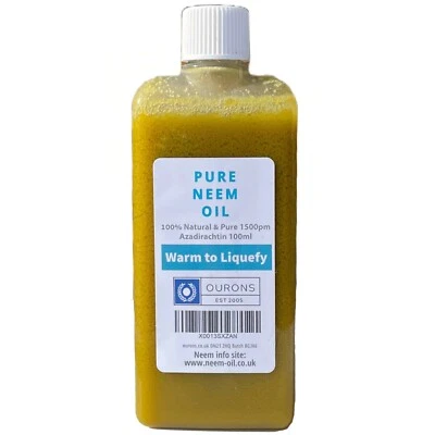 100ml Neem Oil - Premium 100% Pure Multi-Use Oil - Virgin Cold Pressed Quality