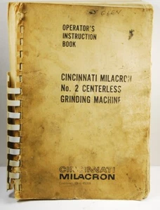 CINCINNATI MILACRON #2 CENTERLESS GRINDING MACHINE MAN.(DS-S3-30) - Picture 1 of 1