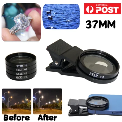 Camera Cross Screen Filter Phone Lens With Clip Accessories For iPhone Android - Image 1 of 4
