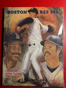 BOSTON RED SOX - 1987 OFFICIAL SPRING TRAINING PROGRAM - Bild 1 von 2