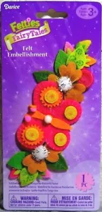 Felties 'Märchen' 3-D Filz Verzierung zum Basteln - rosa Blumen Schmetterling - Bild 1 von 1