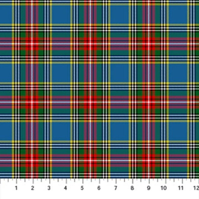 Northcott Totally Tartan Wovens W24505 44 algodón a cuadros azul/rojo/amarillo/verde por comprar Foto 1 de 1