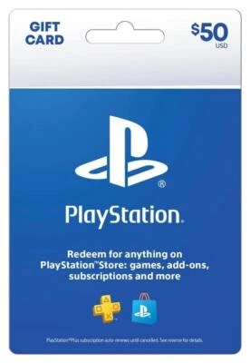 Подарочная карта Sony Playstation Store $50 PSN — PS5 PS4 PS3.подарок  - Изображение 1 из 3