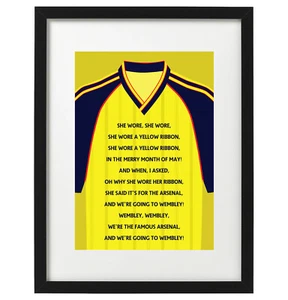 Retro Arsenal fans song shirt art print / poster - Picture 1 of 2