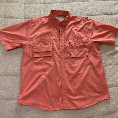 Rugged Earth Shirt Casual Button Down Men Orange Size XL - Image 1 of 4