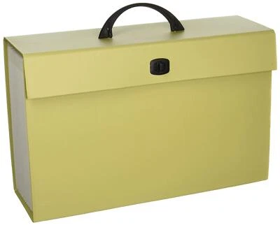Portable Expanding File Box 19 Pockets Blank Tabs Printed Labels Latch Closur... - Image 1 of 4