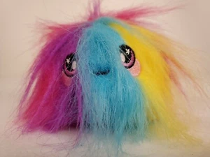 SQUEEZAMALS SERIES 2 Rainbow FLUFFY FUR BALL Monster Pink Blue Purple Yellow - Picture 1 of 8
