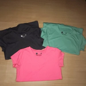 Xersion Pink Green Grey Short Sleeve Activewear Shirt Bundle 14 - Picture 1 of 4
