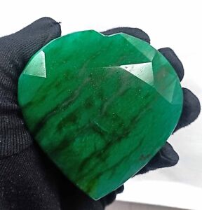 Wonderful Sale Heart Shape 3000-3100 Ct Green Emerald Certified Gemstone DNI