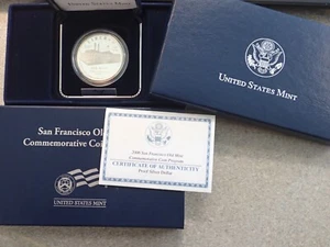 2006 San Francisco Old Mint Commemorative Silver Dollar PROOFw/COA Box - Picture 1 of 3