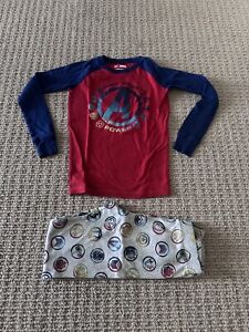 Gap Kids Boys Marvel Avengers 100% Organic Cotton Graphic PJ Pajama Set 12T