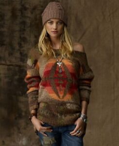 Polo Ralph Lauren Southwestern Aztec Oversized Pullover Sweater Women's, Large