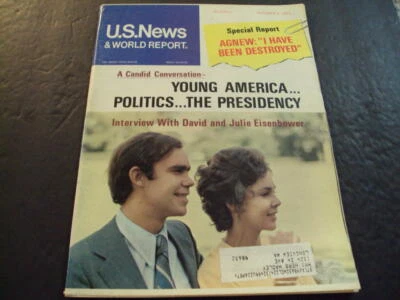 US News World Report Oct 8 1973 Interview with David and Julie Eisenhow ID:53879 - Image 1 of 3