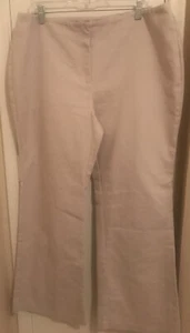 Chicos Size 3 Regular Wide Leg Pants/Slacks With Flat Front And Zip Closure - Picture 1 of 8