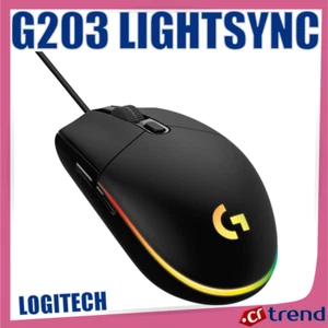 LOGITECH G203 Gaming-Maus mit anpassbarer LIGHTSYNC RGB-Beleuchtung Schwarz - Bild 1 von 2