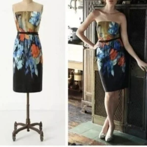 Vestido Anthropologie-Moulinette Soers, acuarela - Imagen 1 de 9