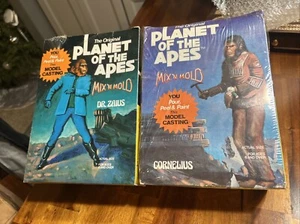Lot of Two Planet Of The Apes Mix 'n Mold Kits NIB Sealed Vintage 1967 - Bild 1 von 18