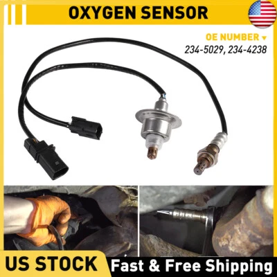Sensor de oxígeno O2 aguas arriba + aguas abajo 2 piezas para Hyundai Tucson 2014-2015 2,0 L 2,4 L Foto 1 de 4
