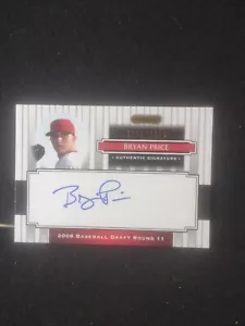 2008 Razor Signature Series Bryan Price Auto /1499 - Picture 1 of 3
