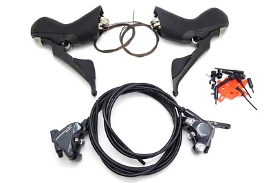 Shimano Ultegra ST-R8020 BR-R8070 2x11S Disc Brake Shift Levers + Calipers 950L - Image 1 of 4