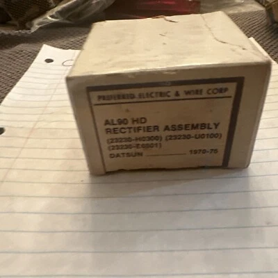 RECTIFICADOR DATSUN 240Z 260Z 280Z 12V 23230-H0300 SIN USAR EN CAJA Foto 1 de 2