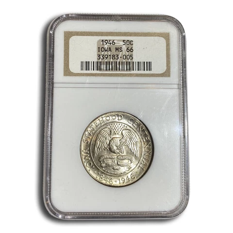 1946 Iowa Centennial Half Dollar MS-66 NGC - SKU #40098 Cover