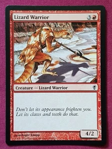 Magic The Gathering CONSPIRACY LIZARD WARRIOR red card MTG - Picture 1 of 2