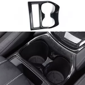 Cubierta de vaso de agua para consola central de fibra de carbono apta para Nissan Rogue 2014-2020 - Imagen 1 de 5