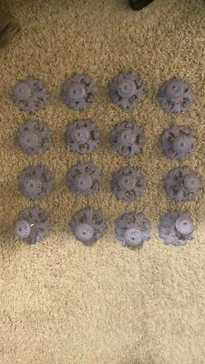 Tirador de cajón decorativo púrpura, perilla de hierro fundido Foto 1 de 3