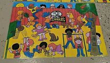 3 1978 Pringles Chips Vinyl Place Mats Lot Collectible Playground Kids Playing